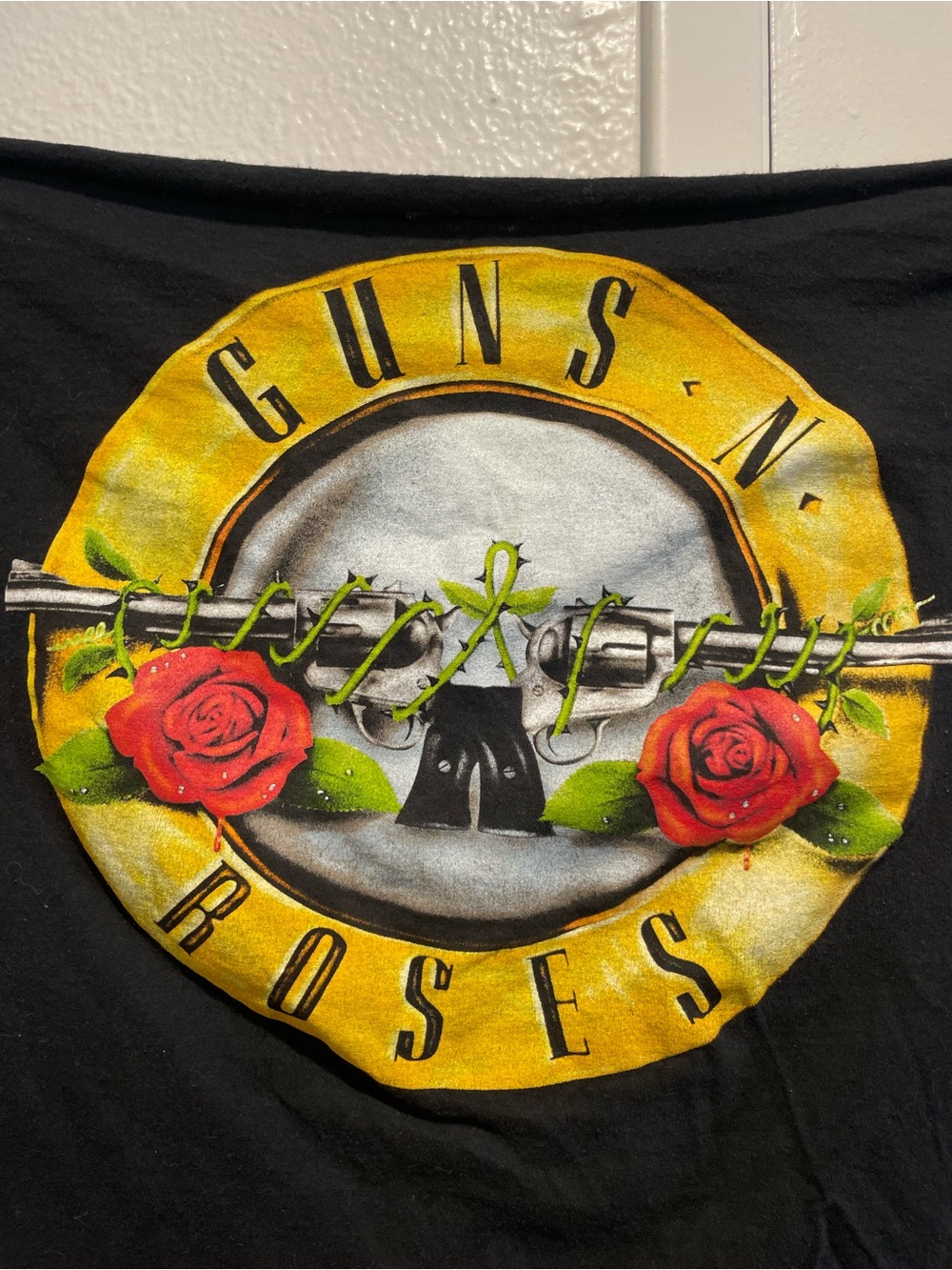 🌹 Guns N’ Roses Bullet Logo Sleeveless Tee • Custom Tie Shoulders XL 🎸 - Picture 4 of 6